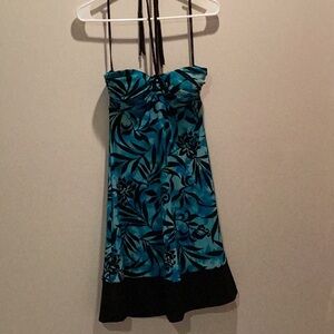 B.Darlin aqua and black dress in 7/8